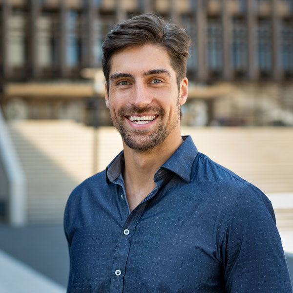 man smiling
